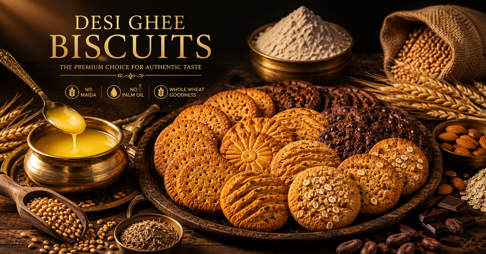 Desi Ghee Biscuits