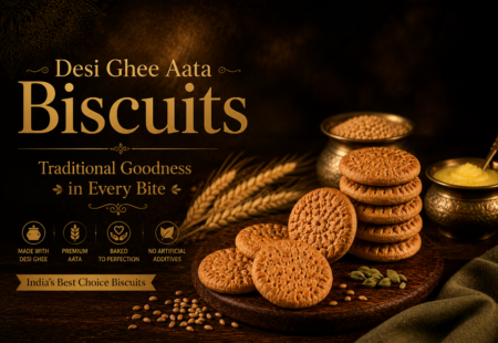 Pure Desi Ghee Aata Biscuits