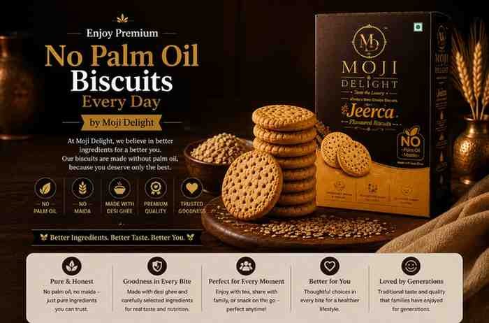 Enjoy Premium No Palm Oil Biscuits Every Day | Moji Delight