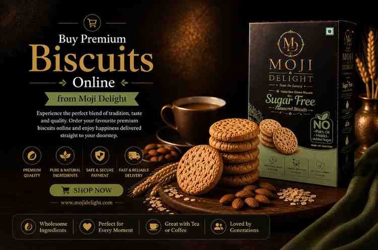 Buy Premium Biscuits Online from Moji Delight
