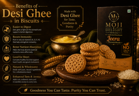 Benefits of Desi Ghee in Biscuits