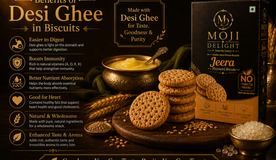 Benefits of Desi Ghee in Biscuits