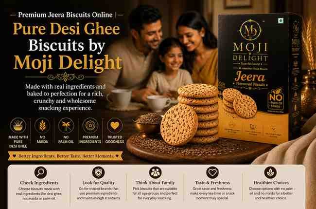 Premium Desi Ghee Biscuits Online | Traditional Taste by Moji Delight