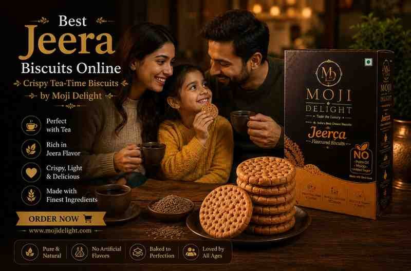 Best Jeera Biscuits Online | Crispy Tea-Time Biscuits | Moji Delight